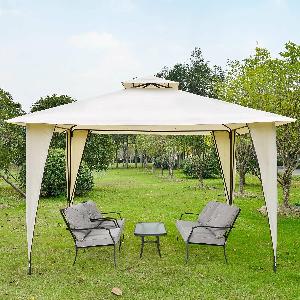 Dakota Fields Milanna 35m x 35m Steel Party Tent Beige Durable Outdoor