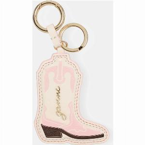 Ganni Western Boot Leather Keyring