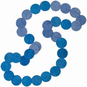 Blue Paper Dot Necklace