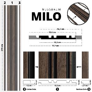 Premium Wandpaneele MILO  Nussbaum jetzt nur 199  33  sparen