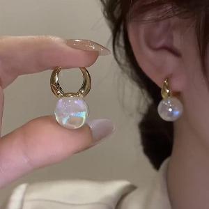 Boucles doreilles en perles sirène pour mariage soirée et cadeau chic