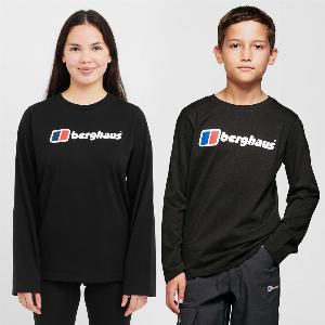 Berghaus Logo Long Sleeve TShirt Junior  Black Black