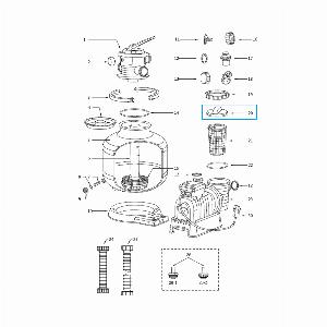 Bestway Coperchio del prefiltro per pompe filtro a sabbia eccetto 20063028 lh