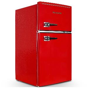 Montpellier MAB2035ER 87cm Red 8020 Fridge Freezer now 159 31 Off