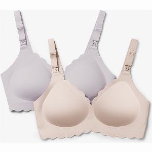 Soutiengorge dallaitement pushup sans couture  Jelly Strip YN46  Farbe Beige  brun  Taille M  Quantité Paquet double