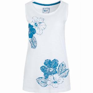 Weird Fish Samsoe Eco Printed Vest Azure Size 12