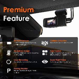 Rexing  C1  2K Front Dash Cam with WiFi  Black