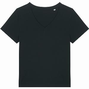 Organic Cotton VNeck TShirt Black