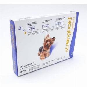 Stronghold Spot On for Dogs Pack of 3 30mg Toy Dog 265kg