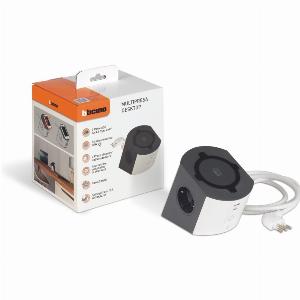 Risparmio del 24 su BTicino Multipresa desk con ricarica wireless bianca e USB
