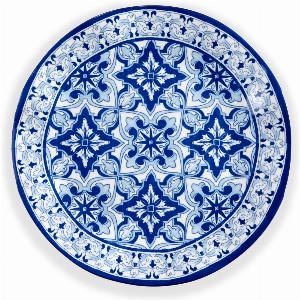 QSQUARED Talavera Blau Teller 27 cm
