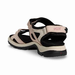 Ecco Womens Leather and Textile Slingback Sandals in Rose Dust UK 45 now 2446 45 off