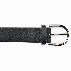 Classic Leather Suede Belt Size M  Dark Grey