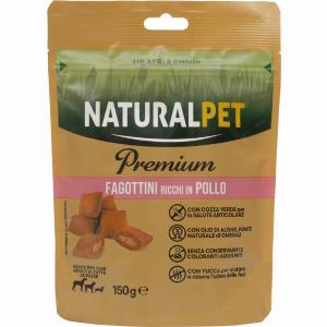 Sconto 20 su NaturalPet Fagottini Pollo per cani 1 ordine e punti fedeltà