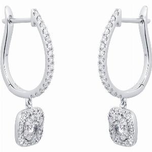 Enjoy 50 Discount on Masquerade 18ct White Gold Diamond Drop Earrings