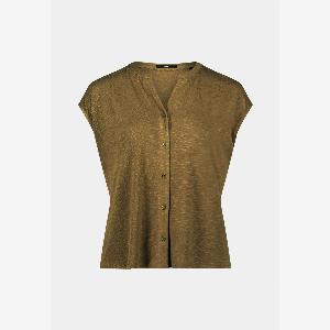 zero Shirt mit Knopfleiste  Dark Olive