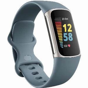Fitbit Charge 5 Fitness Tracker  Platinum  Open Box