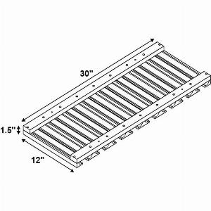 Nacreous Slim Dove White Shaker Wall Glass Rack