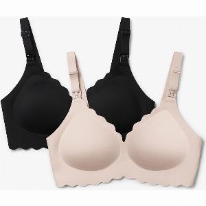 Jelly Strip  Nahtloser floraler Pushup StillBH YN46  Farbe BeigeSchwarz  Größe S  Quantité Doppelt