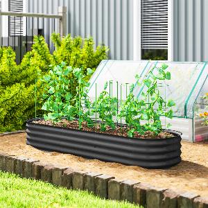 Aosom Réduction de 21 % sur la jardinière modulable en acier pour jardin 195x62 cm 3662970291436