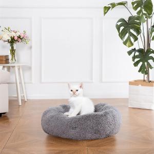 Home Deluxe Lit pour animaux domestiques MUFFIN 80 x 80 cm Gris