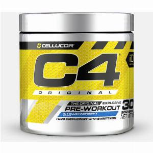 C4 Original Preworkout Cellucor Framboise bleue glacée 198 grammes 30 doses