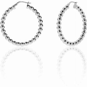 Orecchini Unoaerre in bronzo argentato cerchi ora a 49 sconto 17