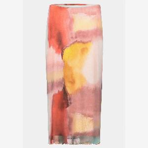 Cartoon Midirock mit Gummizug  NatureDark Pink