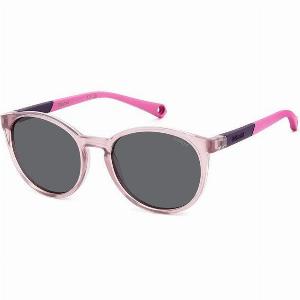 Lunettes de soleil Polaroid Enfant PLD 8059S  Rose et gris 38