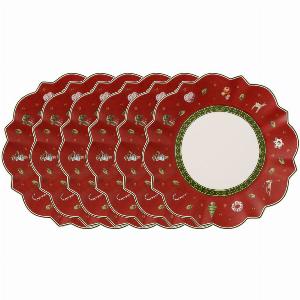 37 Rabatt auf roten Brotteller im 6teiligen Set von Toys Delight