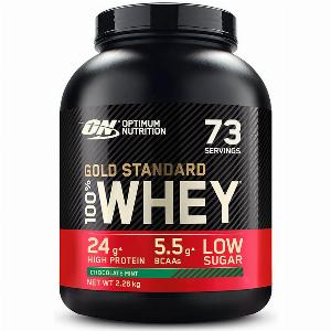 Gold standard 100 whey protein  optimum nutrition  chocolate mint  2270