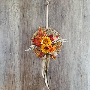 Hängedeko Rattangeflecht mit Sonnenblumen Eldo