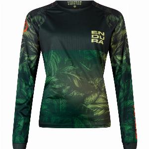 Endura Womens Tropical LS Tee LTD  Ghillie Green  XL  Wheelbase