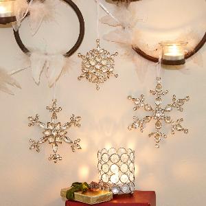 Offerta sconto del 28 su set di 3 decorazioni natalizie Selia