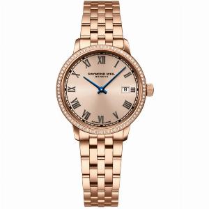 Toccata Ladies Rose Gold PVD 76 Diamonds Quartz Watch 29mm