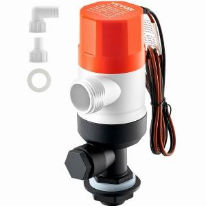 VEVOR Livewell Pumpe 500GPH 2 Einlässe Süßwasser Salzwasser Bootbelüftungpumpe