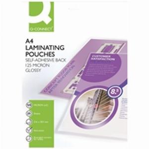 Enjoy 91 Discount on QConnect A4 StickyBack Laminating Pouches 250 Micron Pack of 25