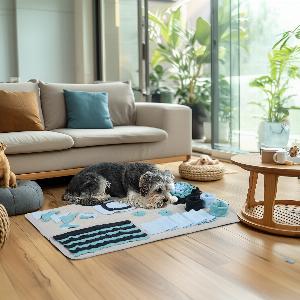 PawHut Schnüffelteppich für Hunde Bunte Intelligenzspielmatte für langsames Füttern jetzt 1190