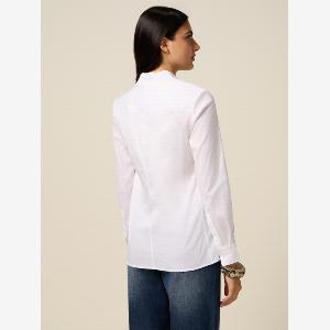 Oltre  Camicia basic in popeline Donna Bianco Taglia 44