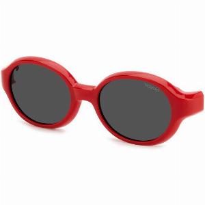 Polaroid Enfant PLD K004 CLON C9AM9 Lunettes de soleil Bio polyamide Rouge Gris Ronde Polarisé Clipon