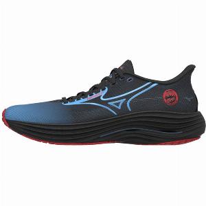 Mizuno Wave Rider 29 Amsterdam Schuhe Blau Rot AW25 Unisex Größe 445  EUR