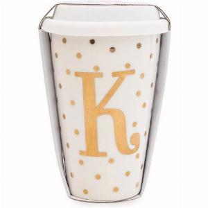 Enjoy 40 Off Initial White Gold Travel Mug K Gold 15cm