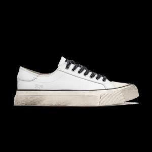 Sneakers dive vintage in pelle bianco
