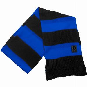 Sportland Sconto del 25% su sciarpa Inter a righe grandi nero e azzurro uomo 8033098235247