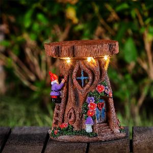 Treehouse Solar Garden Light Ornament Decoration 3 Warm White LED  21cm by Bright Garden