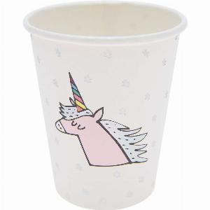 Pappbecher Einhorn 200ml 12 Stück
