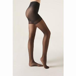 Calzedonia Total Shaper Couture Collant Remodelant Voile 20 Deniers Couture Arrière Femme Noir Taille M