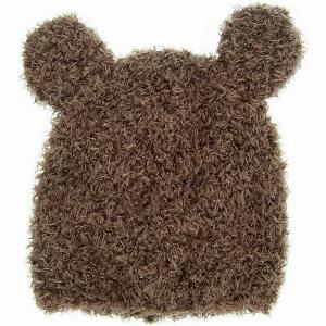 Strickset Mütze Bär braun