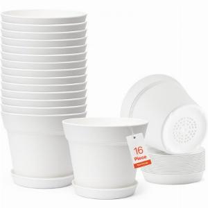 Get 34% Off VEVOR 16Pack 6Inch Plastic Plant Pots with Saucer