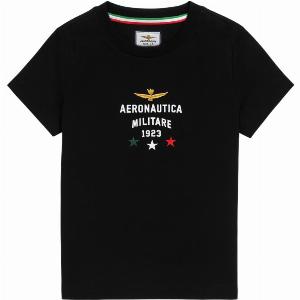 Aeronautica Militare Tshirt bambino manica corta nero